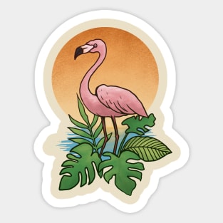 flamingo bird Sticker